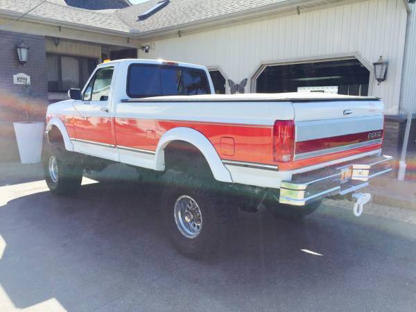 1994 Red/white Ford F-350 Cab & Chassis