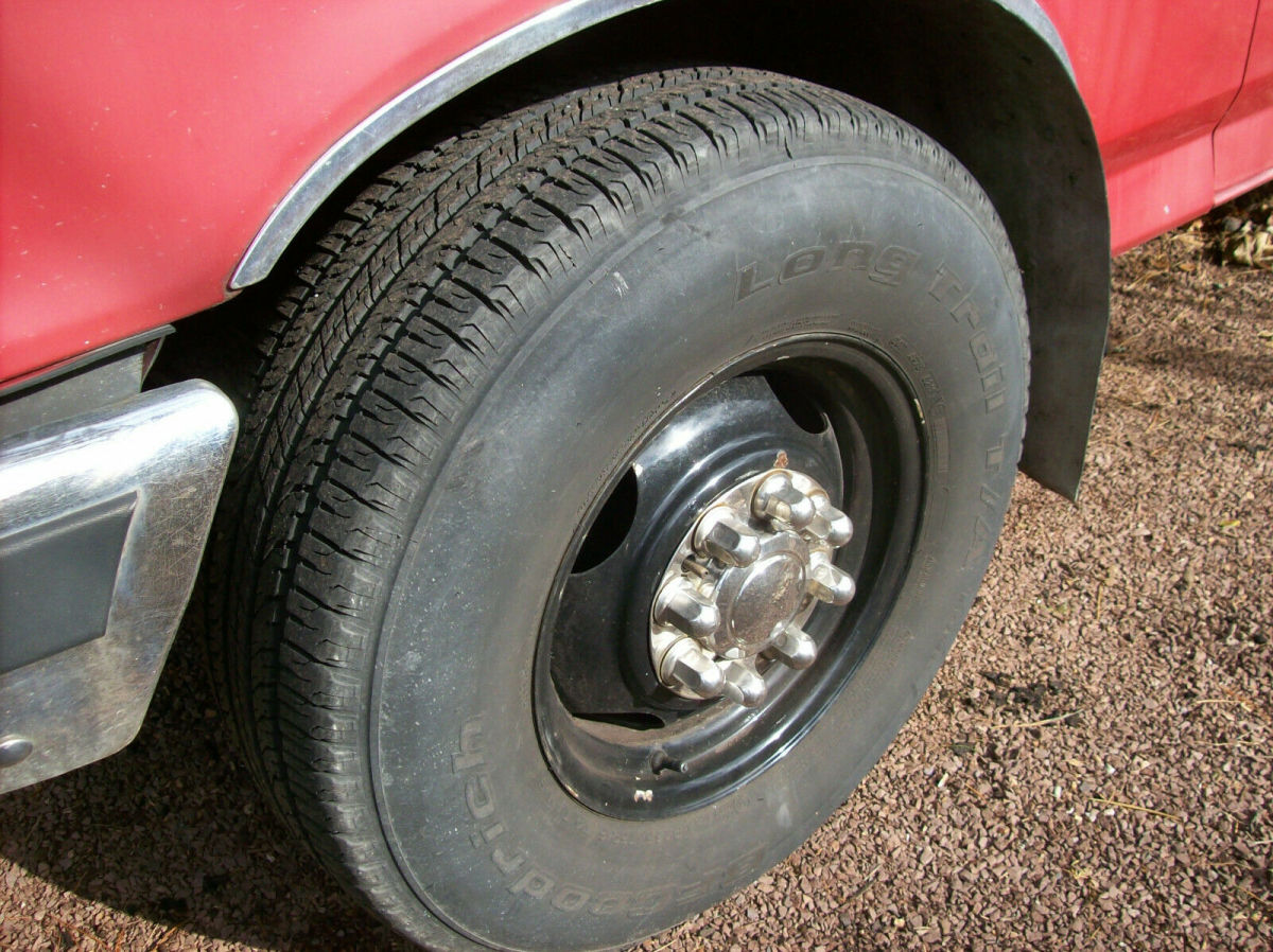 1988 Red Ford F-350 Cab & Chassis