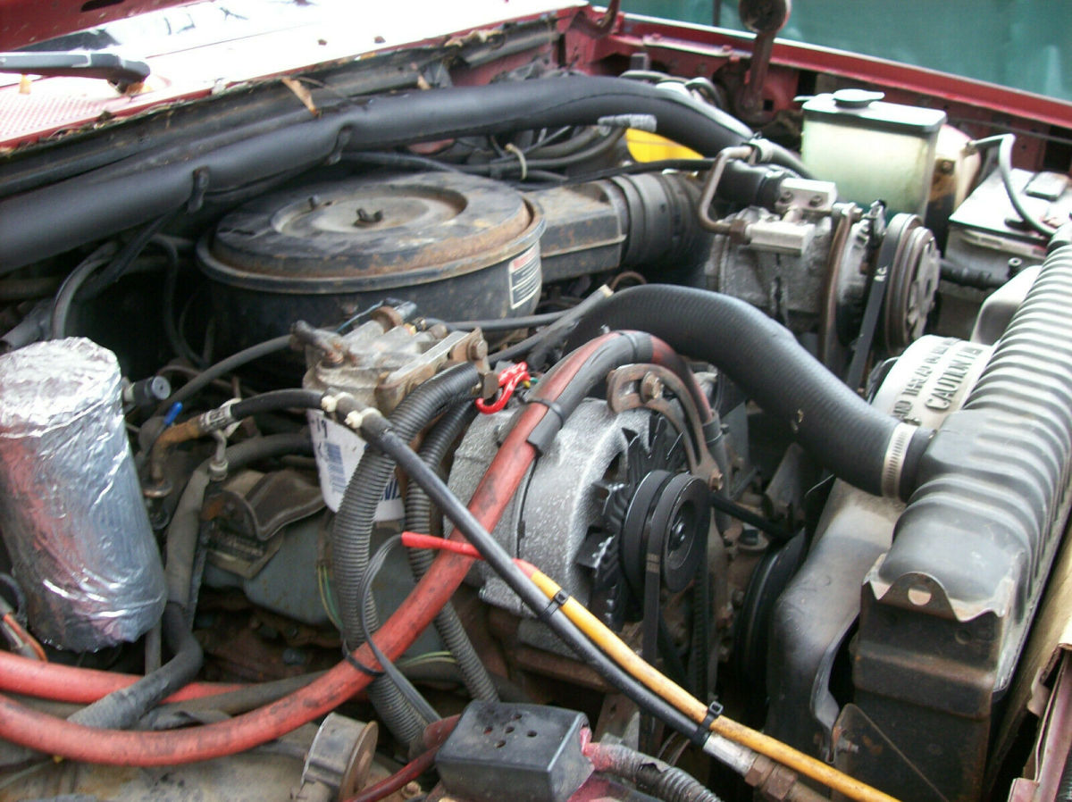 1988 Red Ford F-350 Cab & Chassis