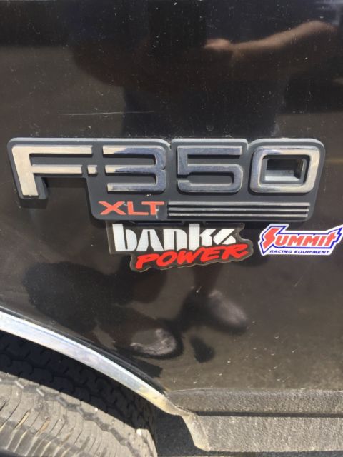 1993 Black Ford F-350 Standard Cab Pickup