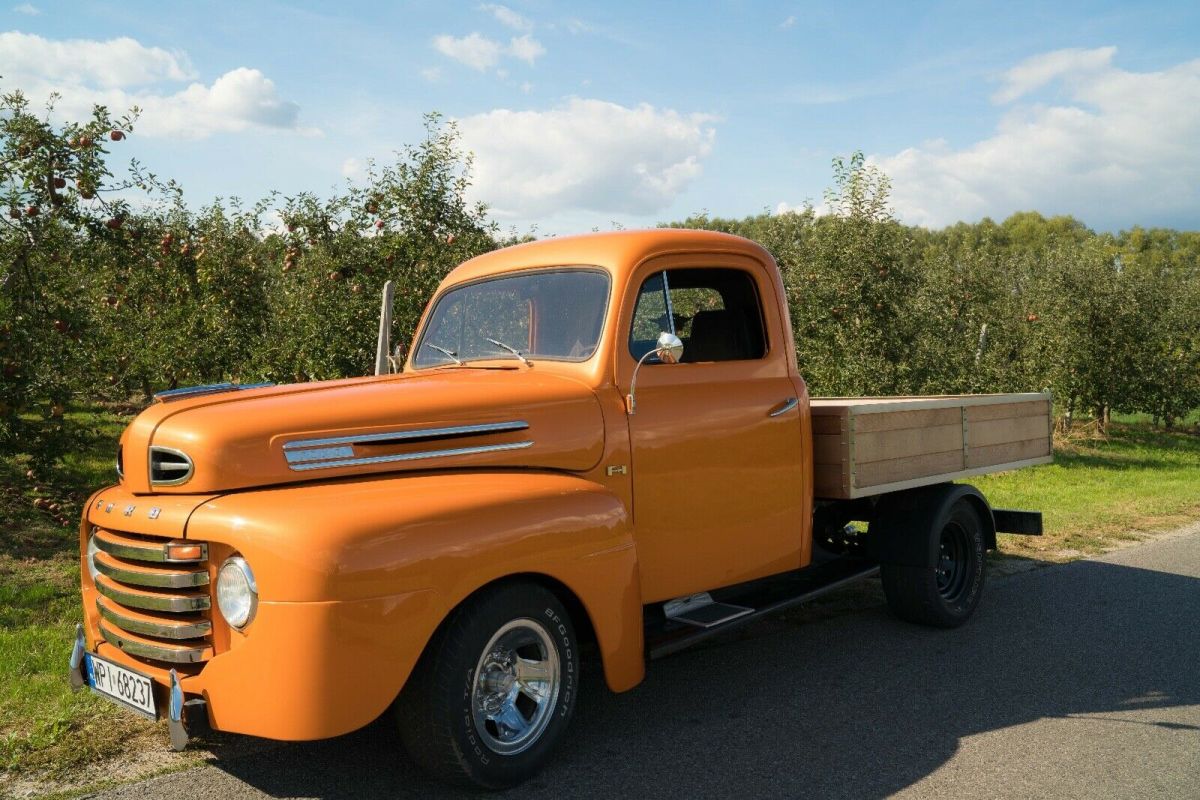 1949 Orange Ford Other Pickups Standard Cab Pickup