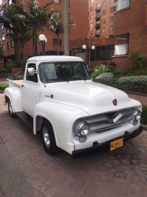 1955 White Ford F-100 Standard Cab Pickup