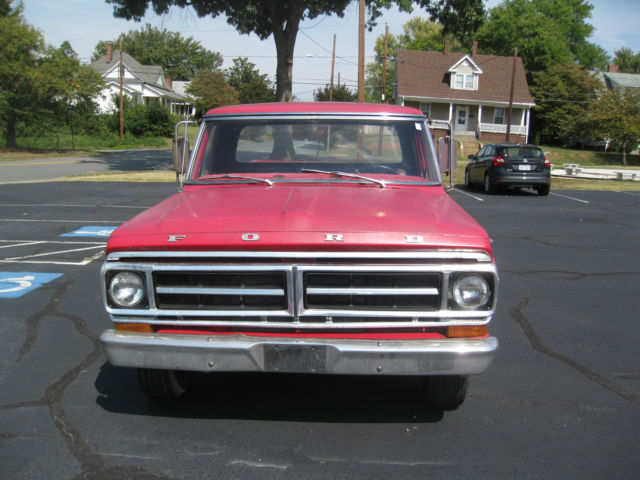 1971 Red Ford F-100