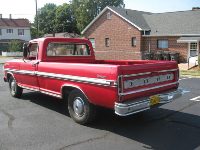 1971 Red Ford F-100