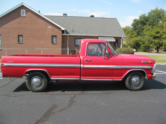 1971 Red Ford F-100