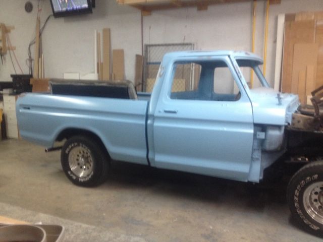 1973 Blue Ford F-100 Standard Cab Pickup