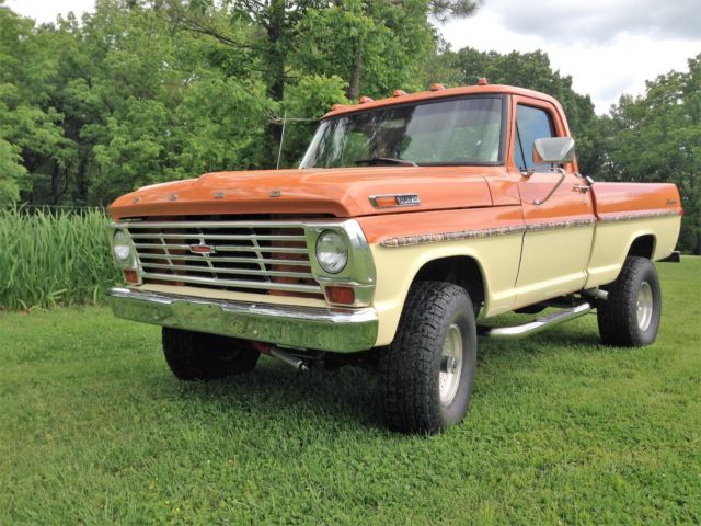 1969 Orange/Ivory Ford F-100