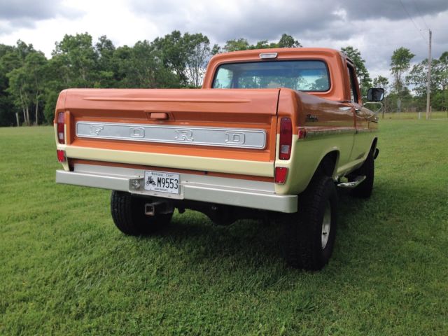 1969 Orange/Ivory Ford F-100
