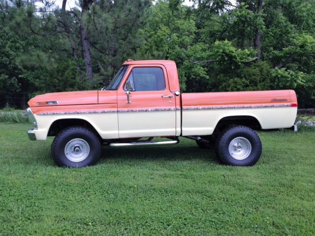 1969 Orange/Ivory Ford F-100