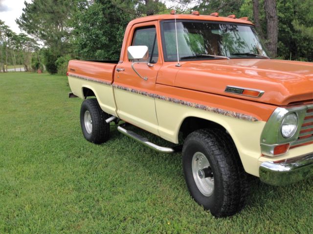 1969 Orange/Ivory Ford F-100