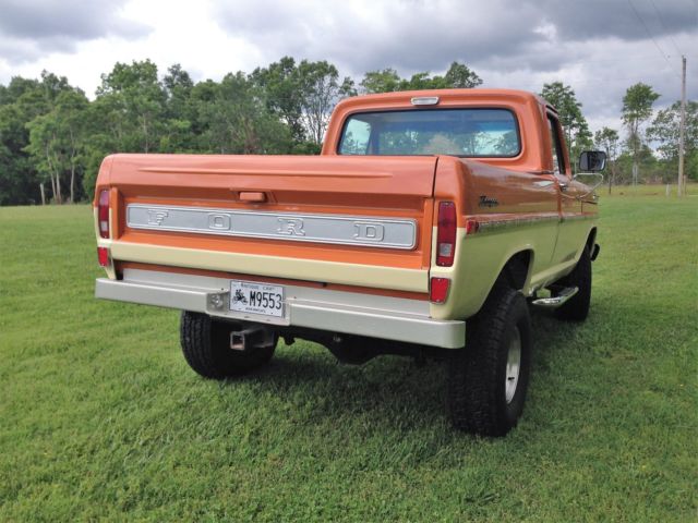 1969 Orange/Ivory Ford F-100
