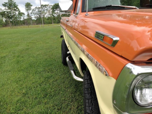 1969 Orange/Ivory Ford F-100