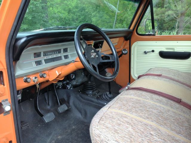 1969 Orange/Ivory Ford F-100
