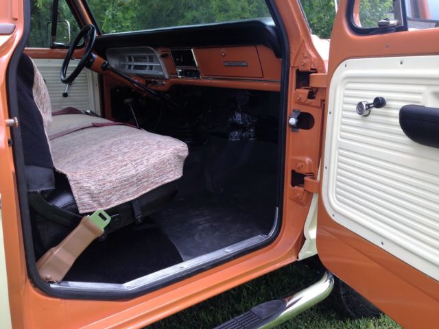 1969 Orange/Ivory Ford F-100