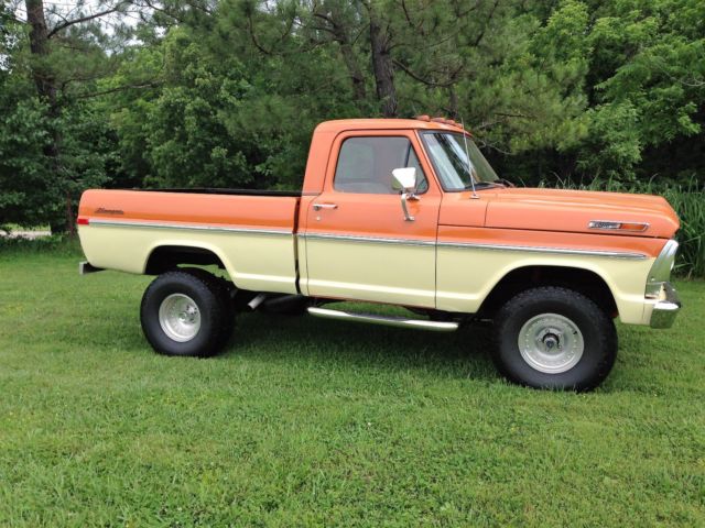 1969 Orange/Ivory Ford F-100