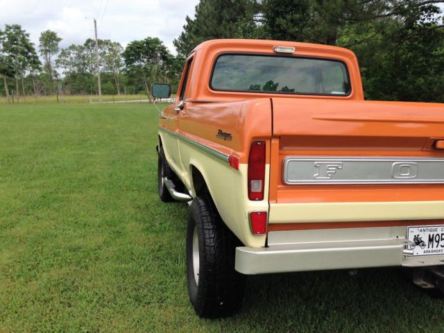 1969 Orange/Ivory Ford F-100