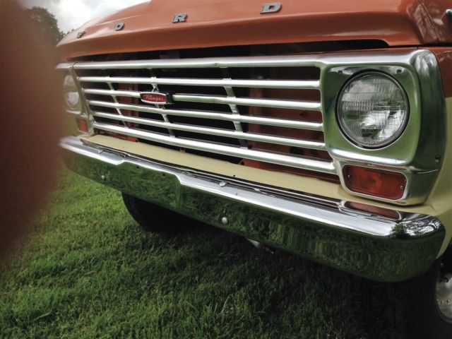 1969 Orange/Ivory Ford F-100