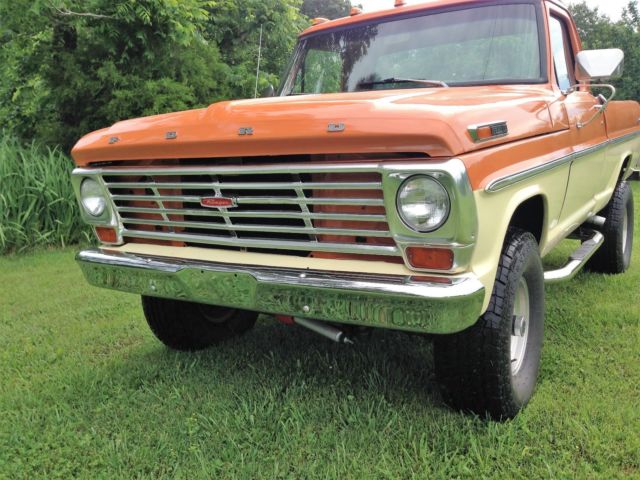 1969 Orange/Ivory Ford F-100
