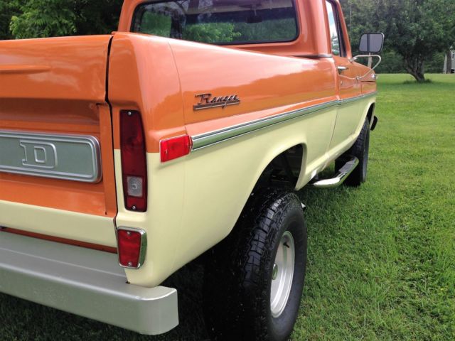 1969 Orange/Ivory Ford F-100