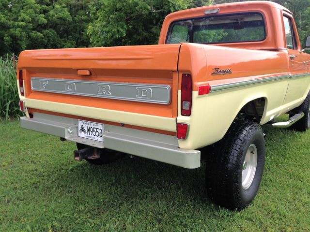 1969 Orange/Ivory Ford F-100