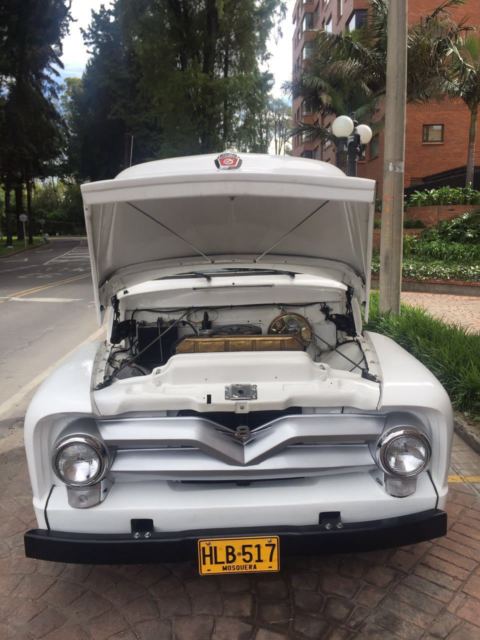 1955 White Ford F-100 Standard Cab Pickup