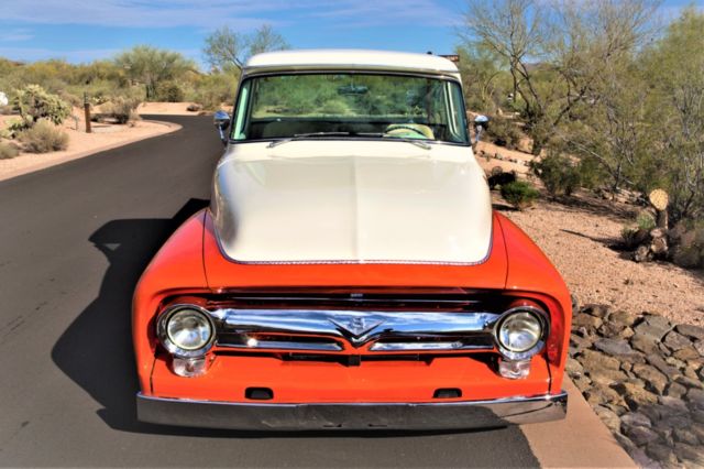 1956 Orange Ford F-100 Standard Cab Pickup