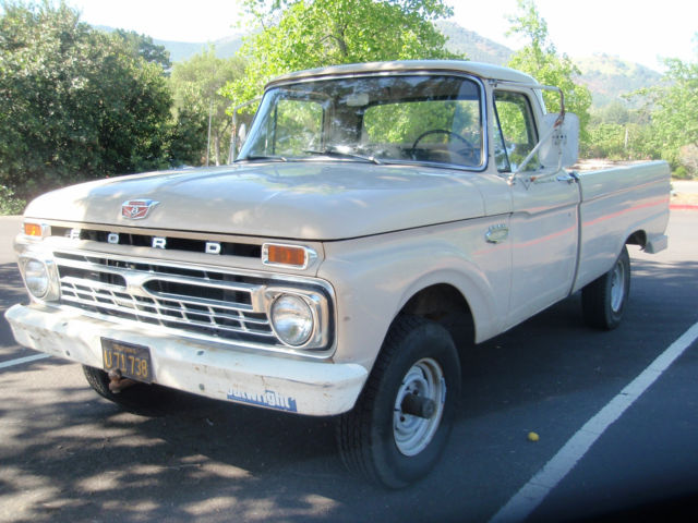1966 Tan Ford F-100 long bed