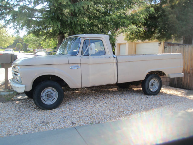 1966 Tan Ford F-100 long bed