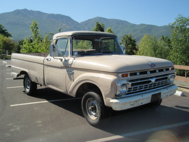1966 Tan Ford F-100 long bed