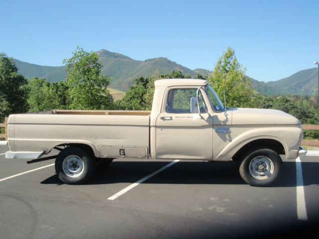 1966 Tan Ford F-100 long bed