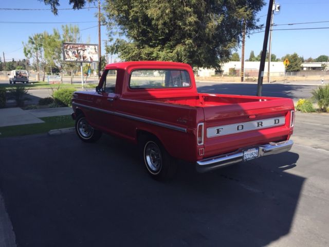1970 Red Ford F-100 Standard Cab Pickup