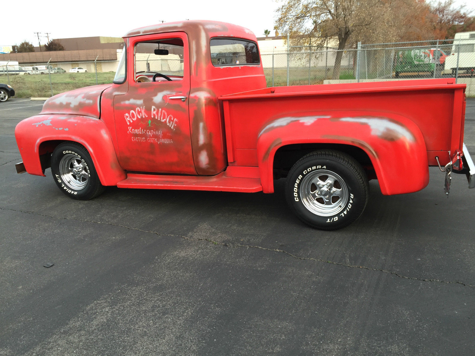 1956 Red Ford F-100 Pickup