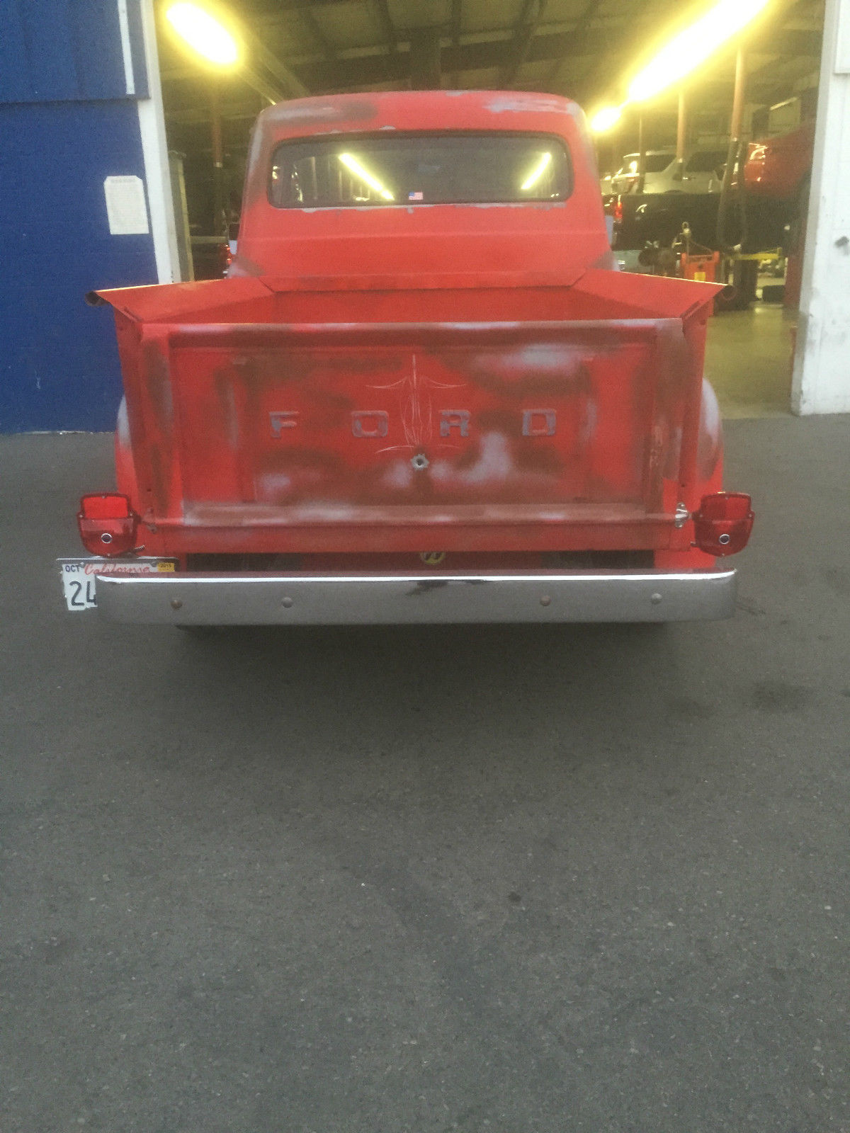 1956 Red Ford F-100 Pickup