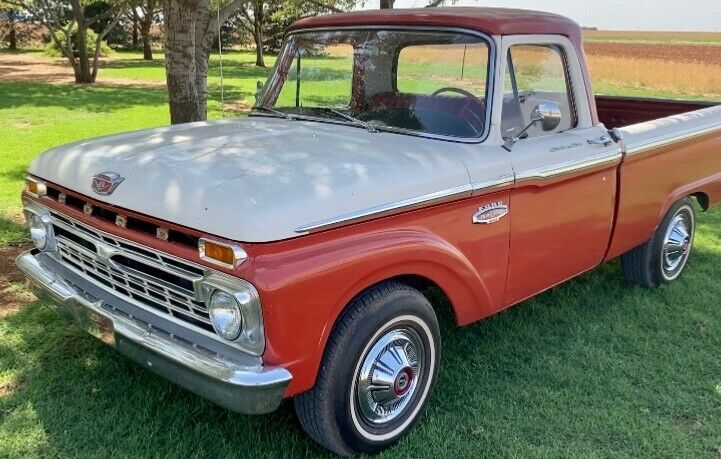 1966 Red Ford F100 Pickup