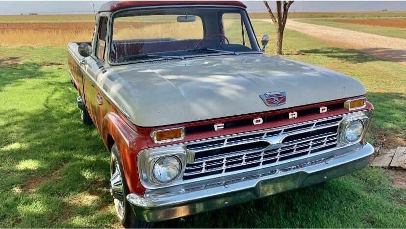 1966 Red Ford F100 Pickup