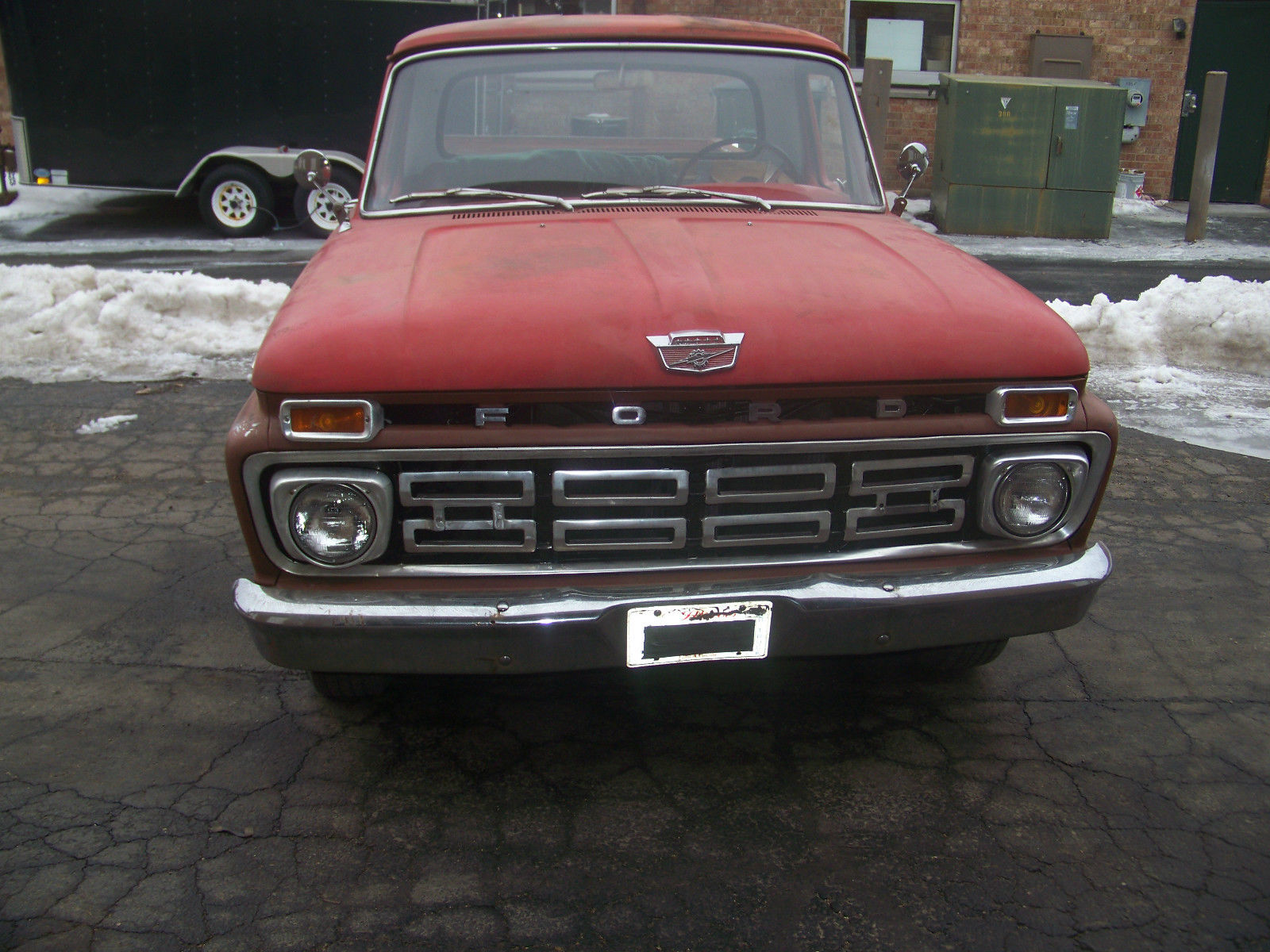 1966 Red Ford F-100 pick up