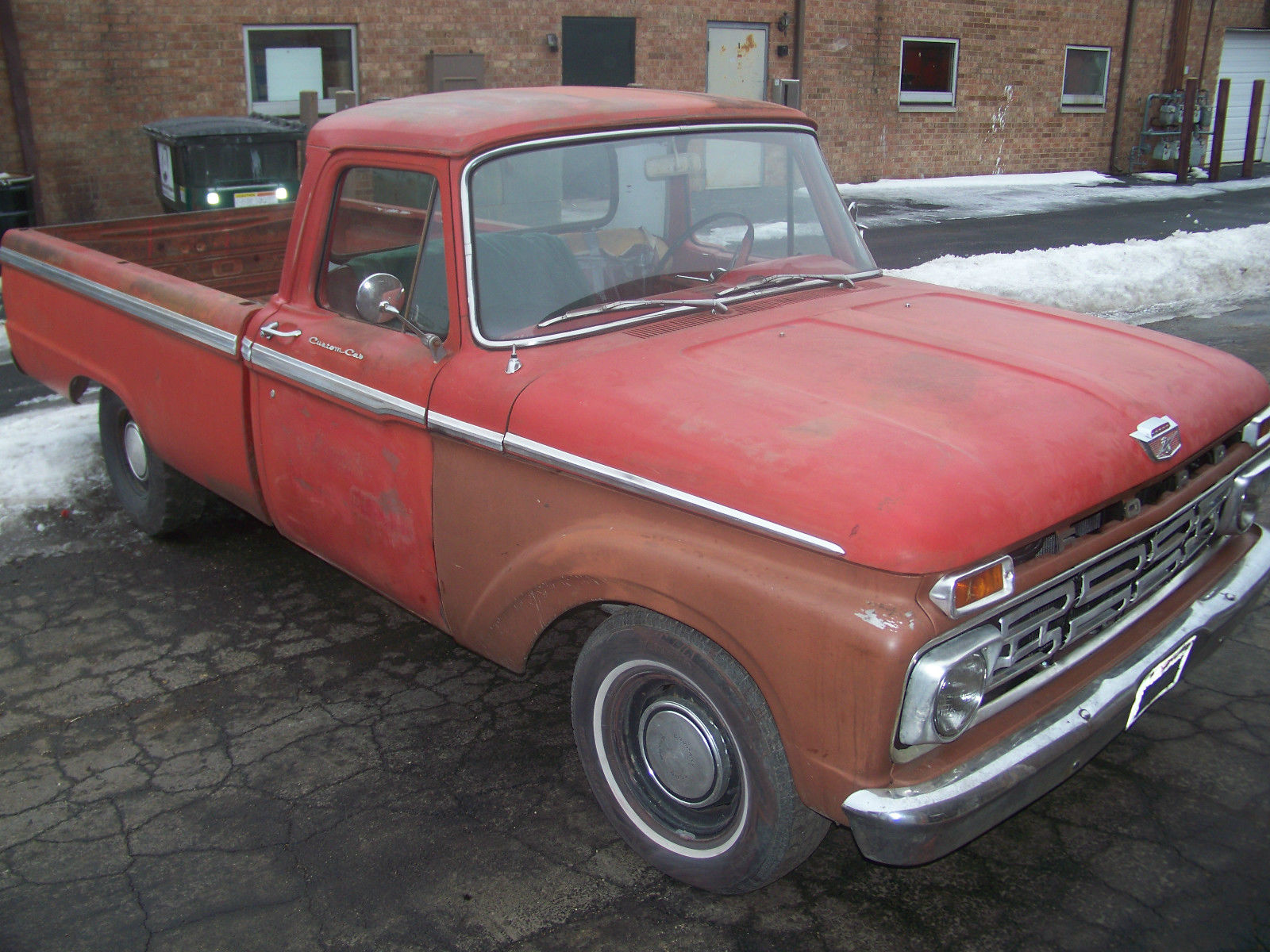 1966 Red Ford F-100 pick up