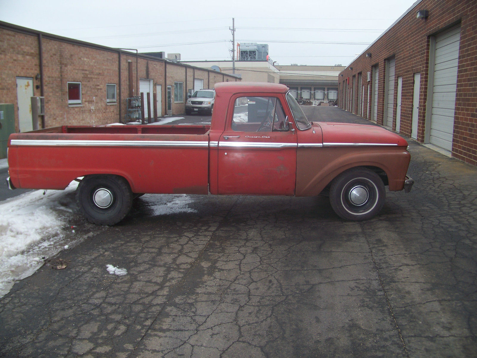 1966 Red Ford F-100 pick up