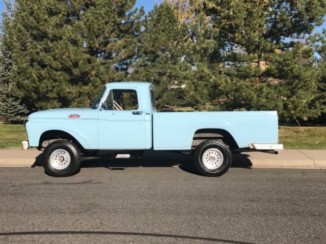 1964 Blue Ford F-100 Standard Cab Pickup