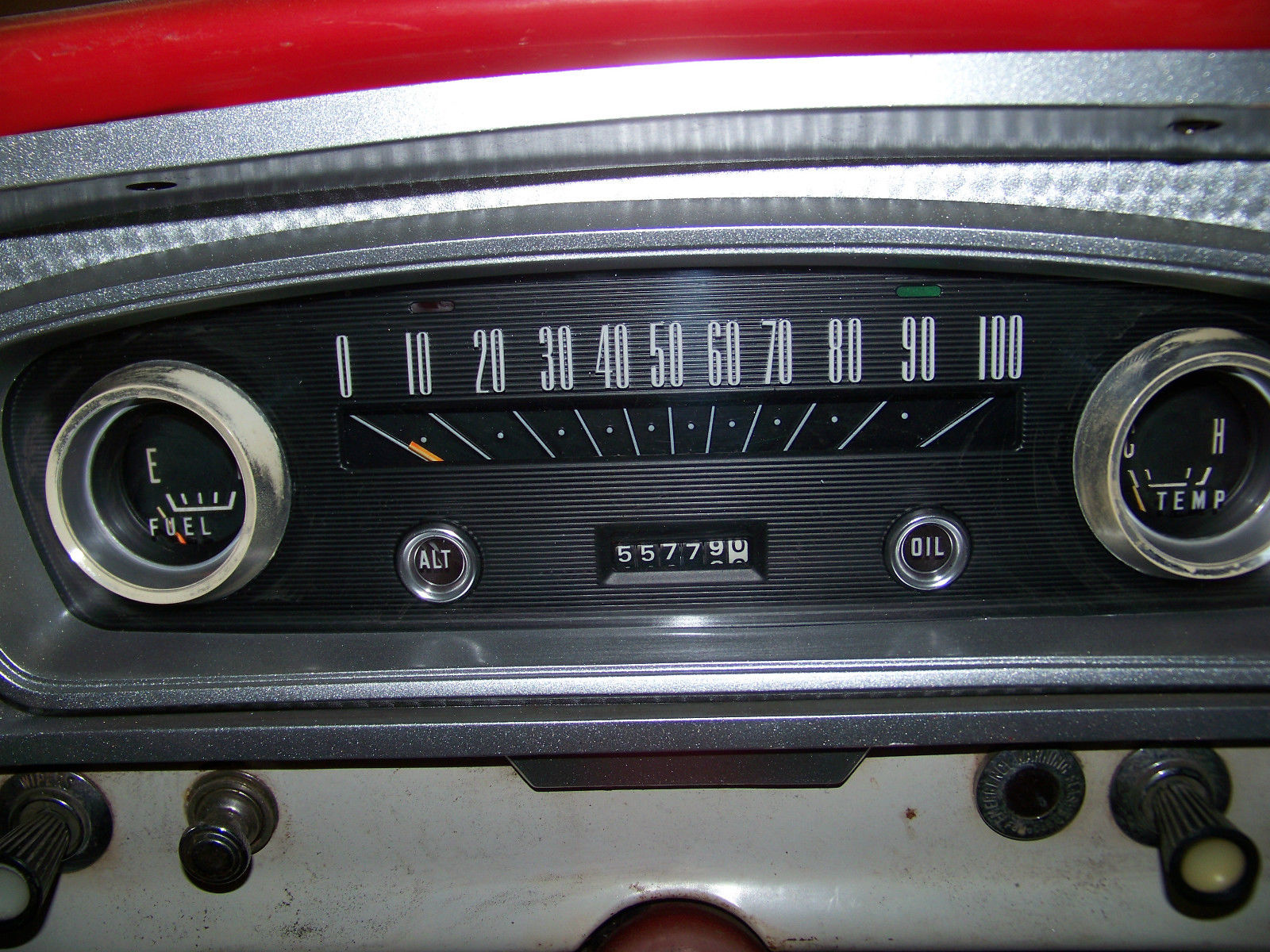 1966 Red Ford F-100 pick up