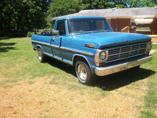 1969 Blue Ford F-100 Standard Cab Pickup