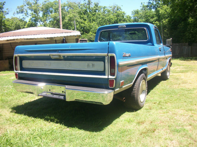 1969 Blue Ford F-100 Standard Cab Pickup