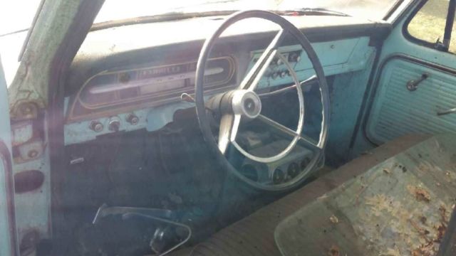 1966 Green and white Ford F-100 Standard Cab Pickup