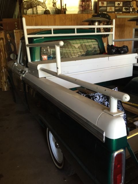 1966 Green and white Ford F-100 Standard Cab Pickup