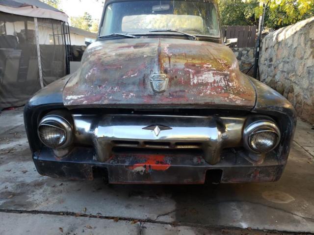 1955 Black Ford F-100 Standard Cab Pickup