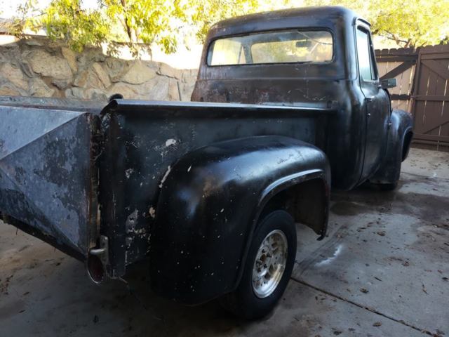 1955 Black Ford F-100 Standard Cab Pickup