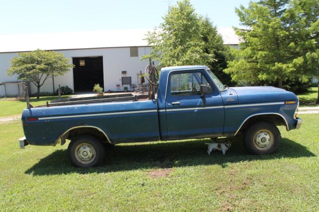 1979 Blue Ford F-150 Standard Cab Pickup