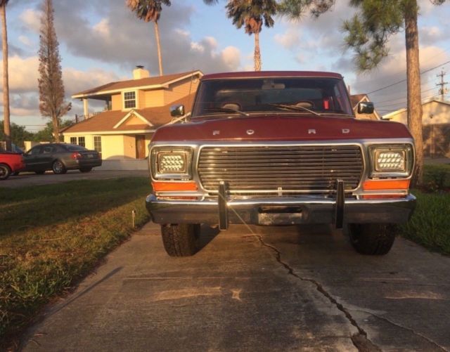 1978 Red Ford F-150 Pickup truck