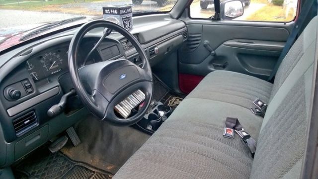 1993 Red Ford F-150 Standard Cab Pickup