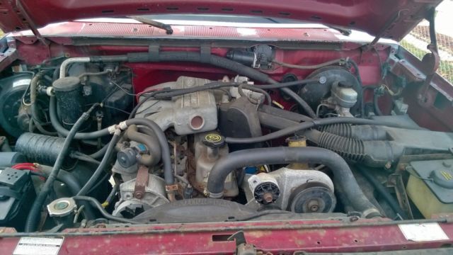 1993 Red Ford F-150 Standard Cab Pickup